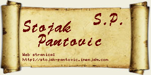 Stojak Pantović vizit kartica
